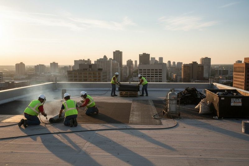 Industrial Roof Replacement detail